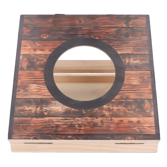 Cornhole Spel Set Draagbaar Opvouwbaar Interactief Waterbestendig Bonenzak Gooi Spel voor Feest Camping Buiten Achtertuin gray