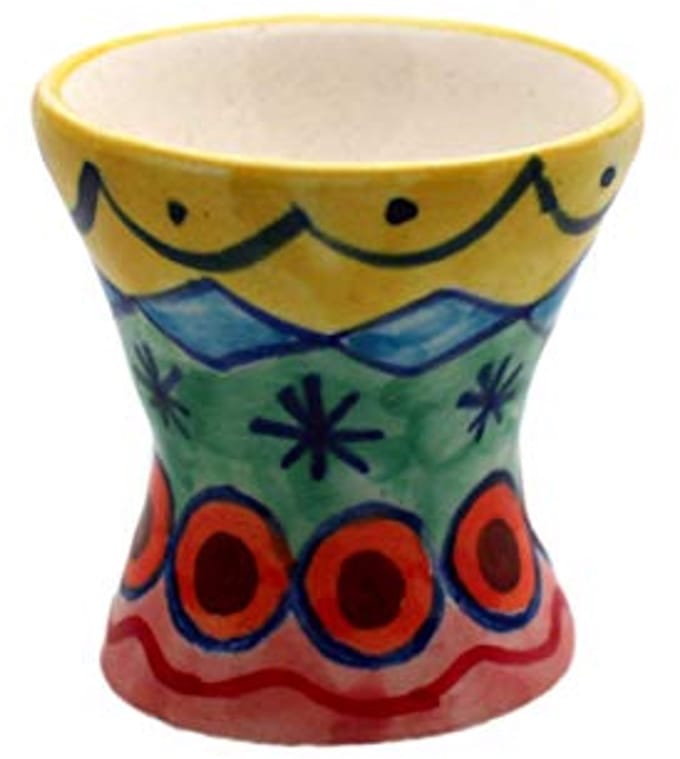 Set van 4 kleurrijke keramische eierdopjes voor een perfecte start van de dag