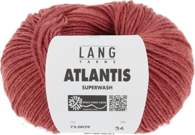 Lang Yarns Atlantis - 29 koraal - Wol/Acryl-Mix Garen