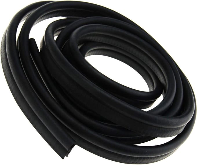 Rubberen randafwerking voor auto, boot en caravan - 22mm x 11mm x 400mm, waterdicht en duurzaam