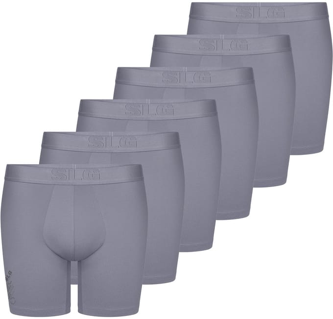 sloggi Heren lang short / pant 6 pack SLG Base Soft