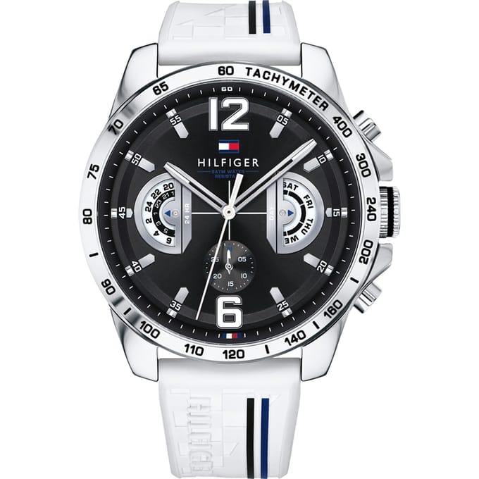 Tommy Hilfiger TH1791475 horloge - Silicoon -Wit - 46 mm