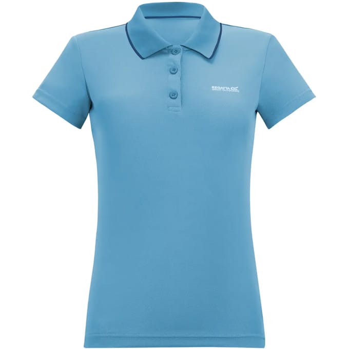 Dames Maverick V Polo met logo en V-vormige uiteinden