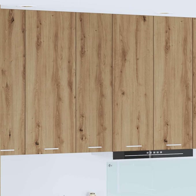 vidaXL - Hangkast - Artisanaal - eiken - 30 - x - 31 - x - 100 - cm - Bewerkt - hout