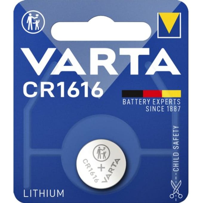 Varta CR1616 Lithium Knoopcelbatterij – 3V – 55mAh – 1 Stuk