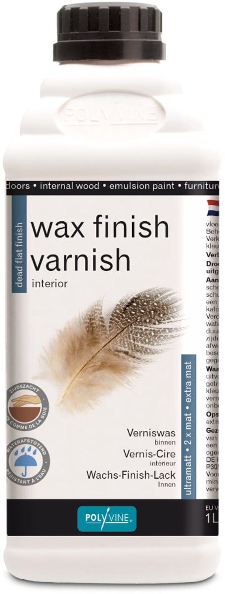 Polyvine Verniswas - wax finish - extra mat - teak - 1 liter