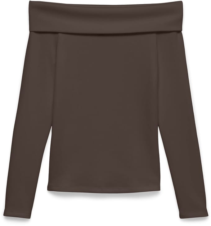 VERO MODA - VMMILLE LS OFF SHOULDER TOP JRS EXP SB3 - Dames - Blouses