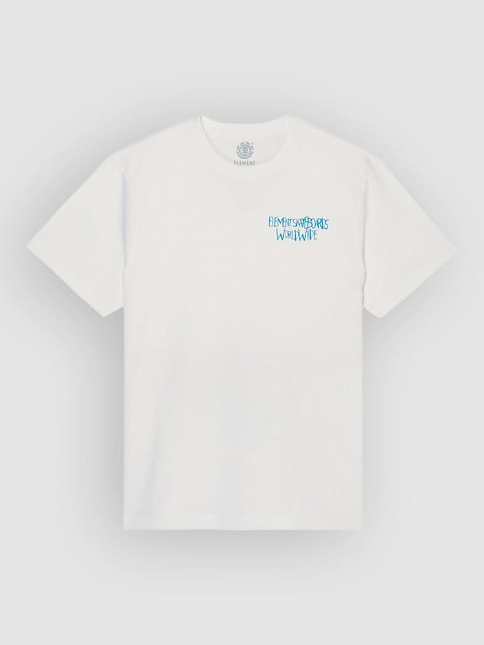 Element Couching T-shirt Met Korte Mouwen Wit L Man