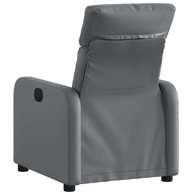 vidaXL - Fauteuil - verstelbaar - kunstleer - grijs