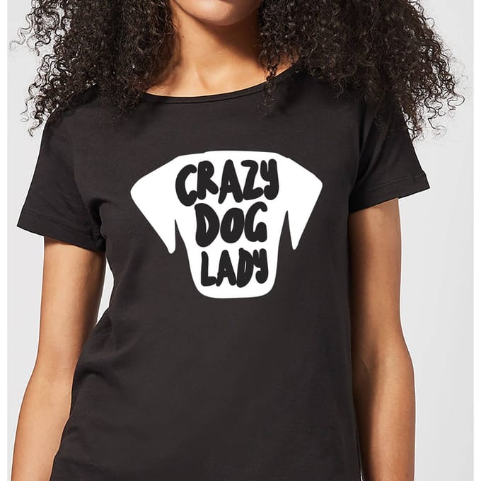 Crazy Dog Lady Women's T-Shirt - Black - 3XL