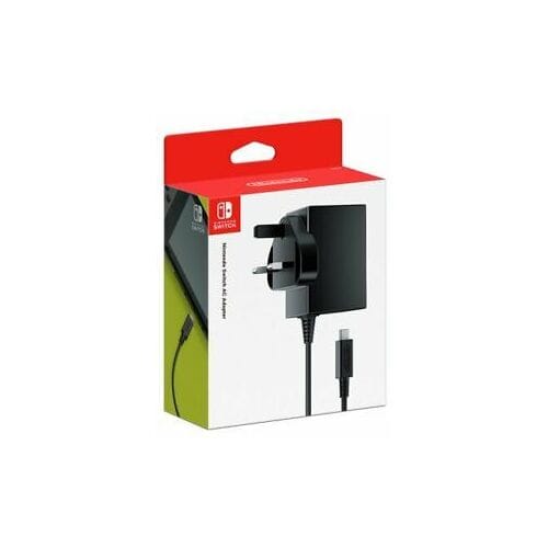 Nintendo Switch AC Adapter-UK Zwart (Switch) Gebruikt