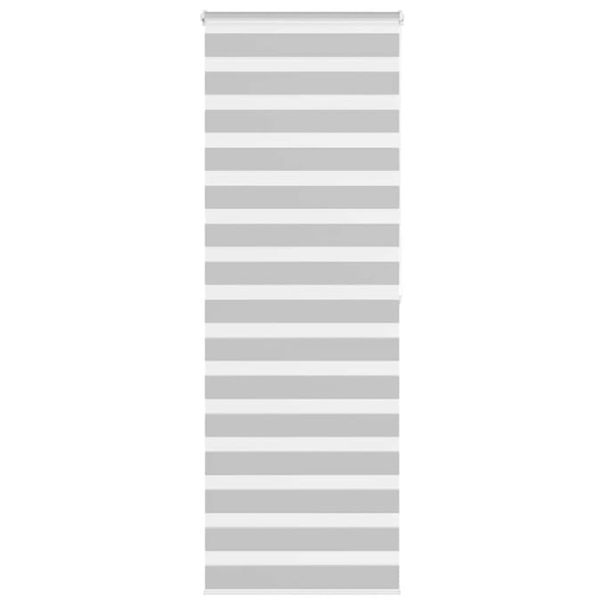vidaXL - Zebra - rolgordijn - 75x200 - cm - stofbreedte - 70,9 - cm - lichtgrijs