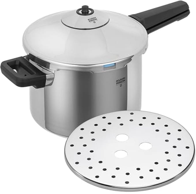 Snelkookpan - Drukgpan - Snel Koken - Energiezuinig - 7 Liter - Zilver