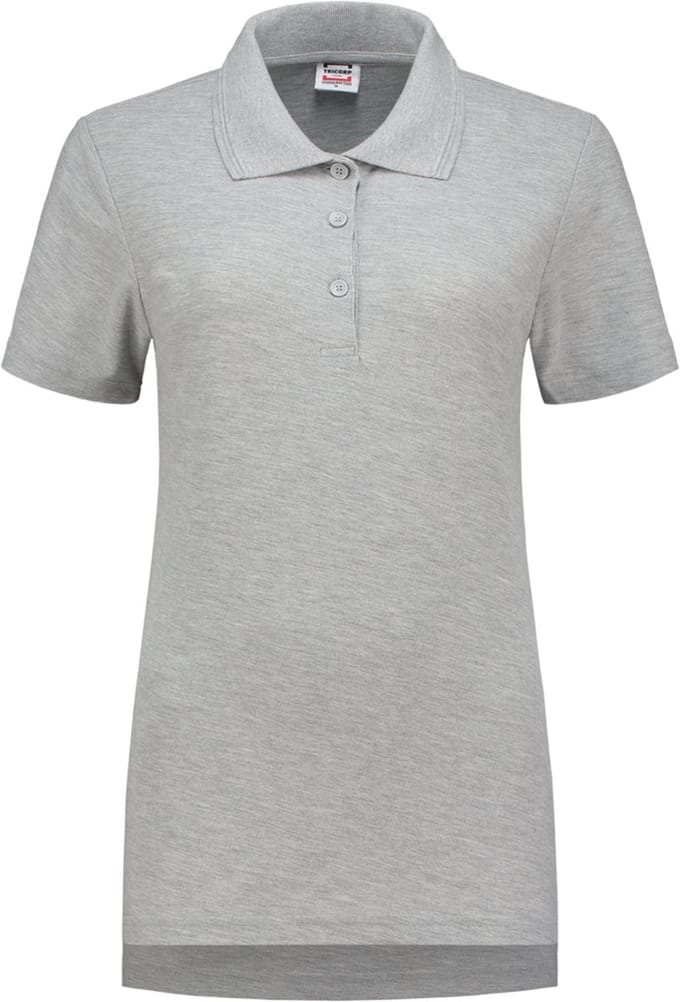 Tricorp poloshirt slim-fit dames - casual - 201006 - grijs - maat L