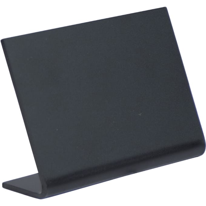 Securit® L-vormig A8 acryl-tafelkrijtbord in zwart
