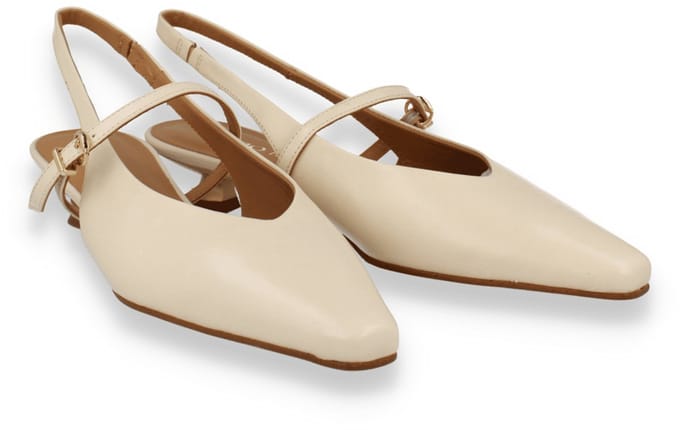 Pedro Miralles Dames Slingback | Off White | Maat: 41