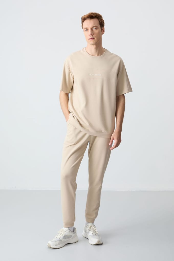 Heren Oversized T-shirt en Broek Set