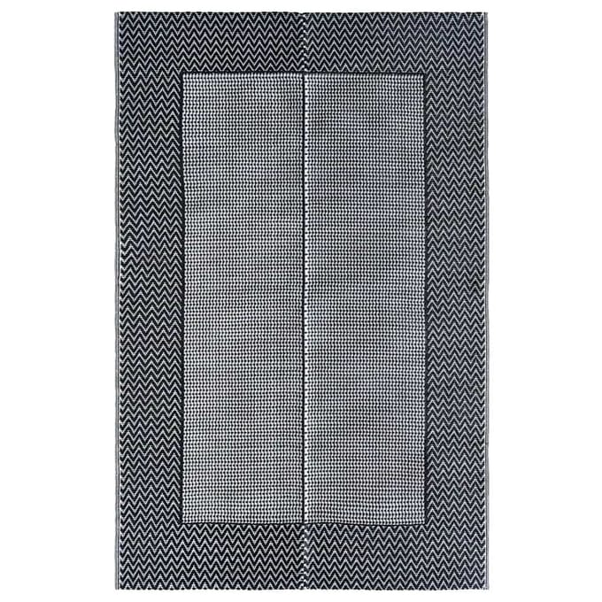 vidaXL - Buitenkleed - ARAKIL - 190x290 - cm - PP - grijs