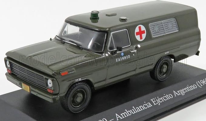 Ford F-100 AMBULANCIA EJERCITO ARGENTIO ARGENTIA SERVICE VEHICLES 1969 1:43