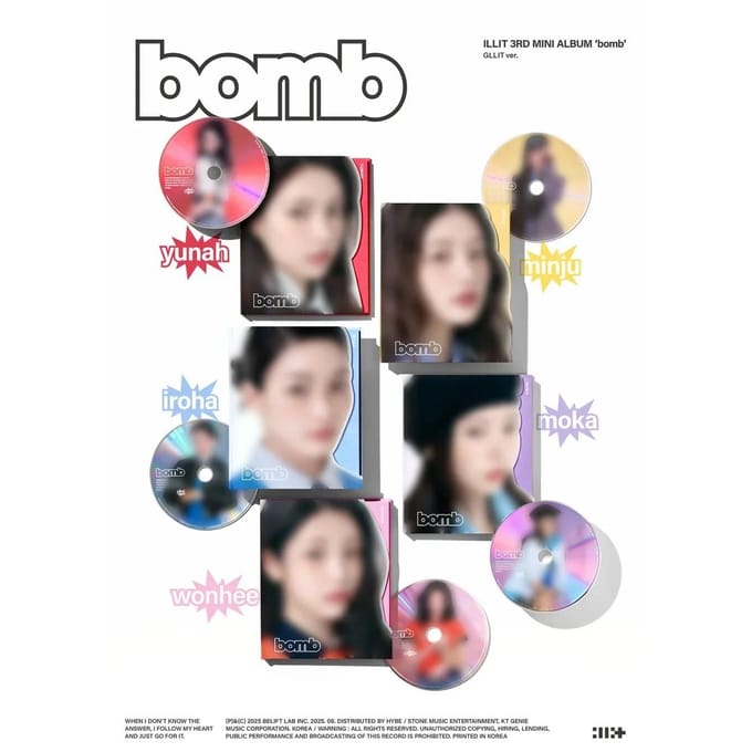 ILLIT - [BOMB] 3e Mini Album GLLIT Yunah