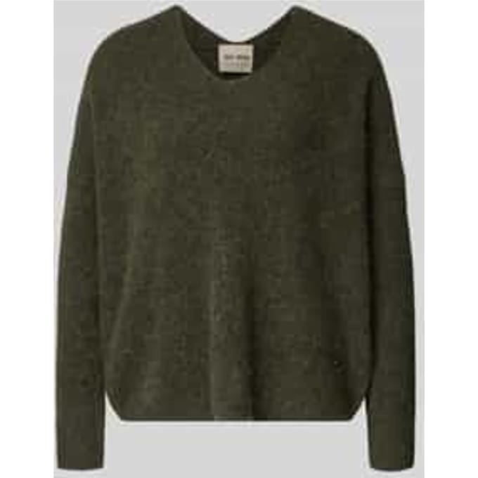 Gebreide pullover van wolmix met v-hals model 'THORA'