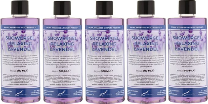 Douchegel Relaxing Lavendel 500 ml - set van 5 stuks - Showergel