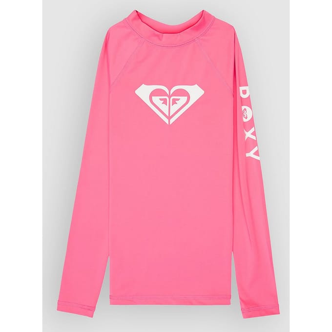 Roxy Ergwr03490 Whole Hearted Rash Guard Met Lange Mouwen Roze 12 Years Meisje