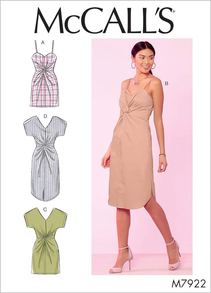 Naaipatroon Jurk met Twist-Front - Dames - Maten 6-14 - Beginnersvriendelijk