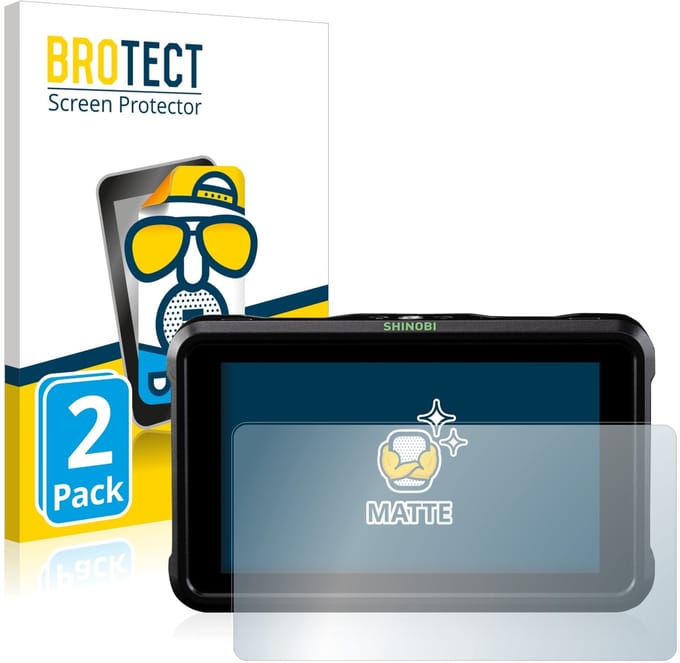 BROTECT - Screenprotector voor Atomos Shinobi - Folie Beschermfolie matte 2 Stuks