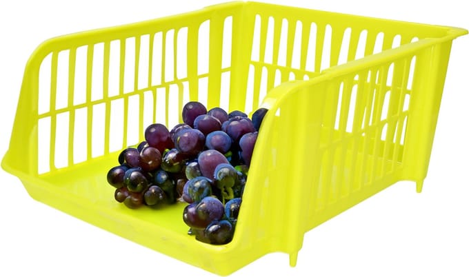 Plasticforte Stapelbare opbergmand - Groen - 20L - kunststof - 43 x 32 x 16 cm