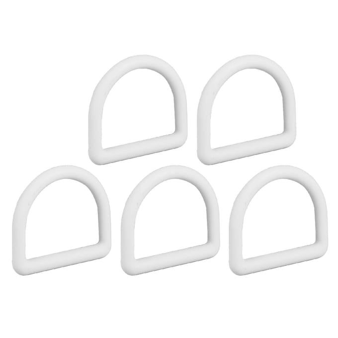 5 Stuks D-ring Sjoranker Plastic Gesp Riem Draagbare Heavy Duty Sjorhaak voor Surfen white