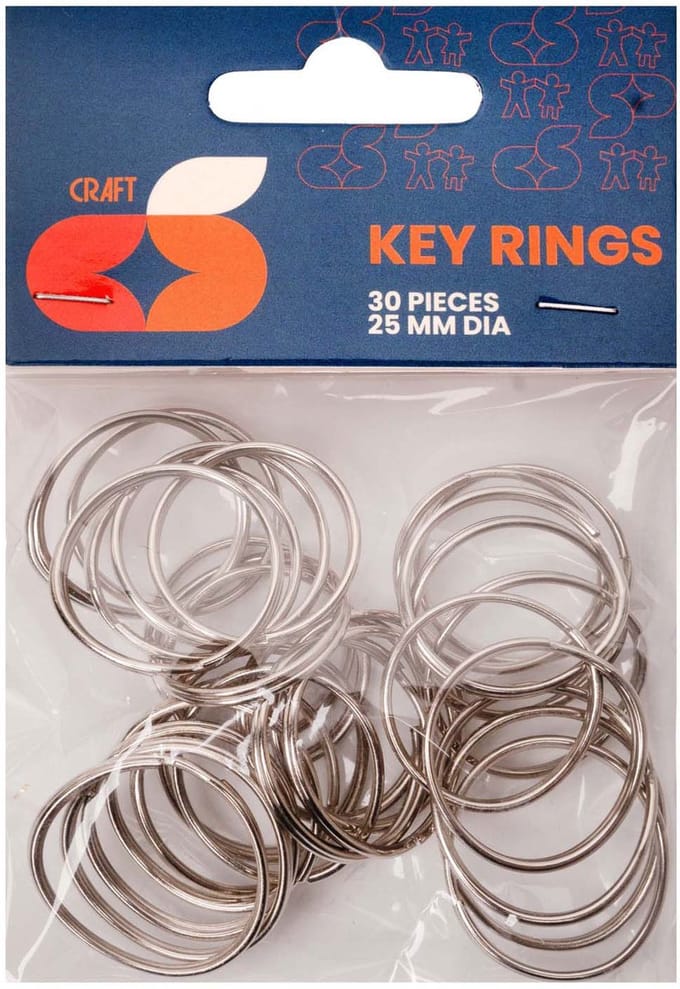 Colorations - Sleutelhangers 25 mm, 30st.