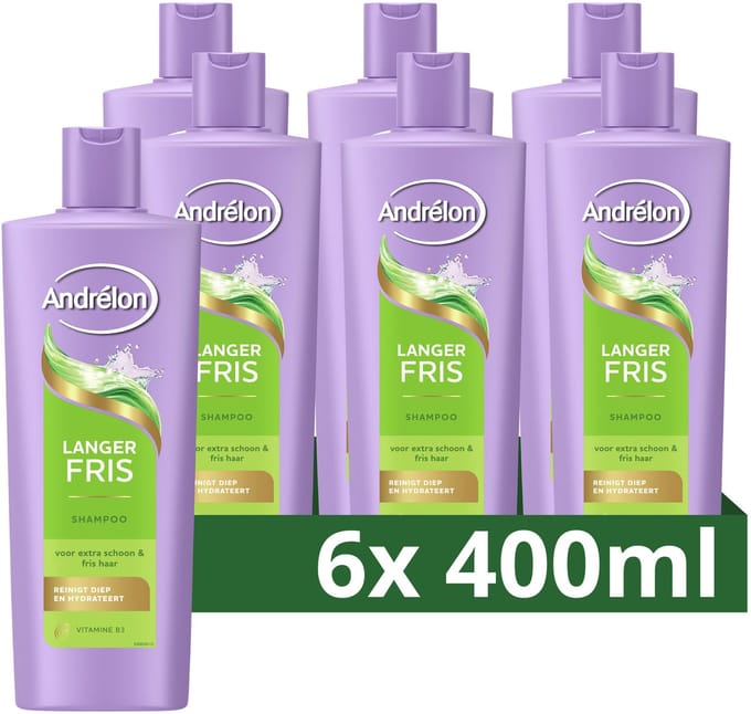 Andrélon - Shampoo - Langer Fris - 6 x 400 ml