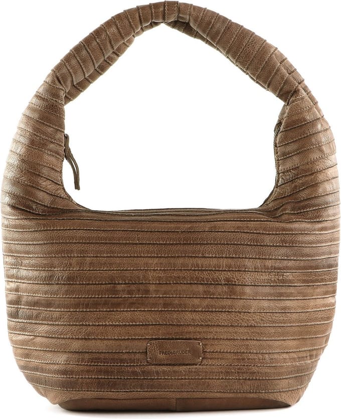 FREDsBRUDER Leren Schoudertas Lift Hobo Hazelnut Bruine