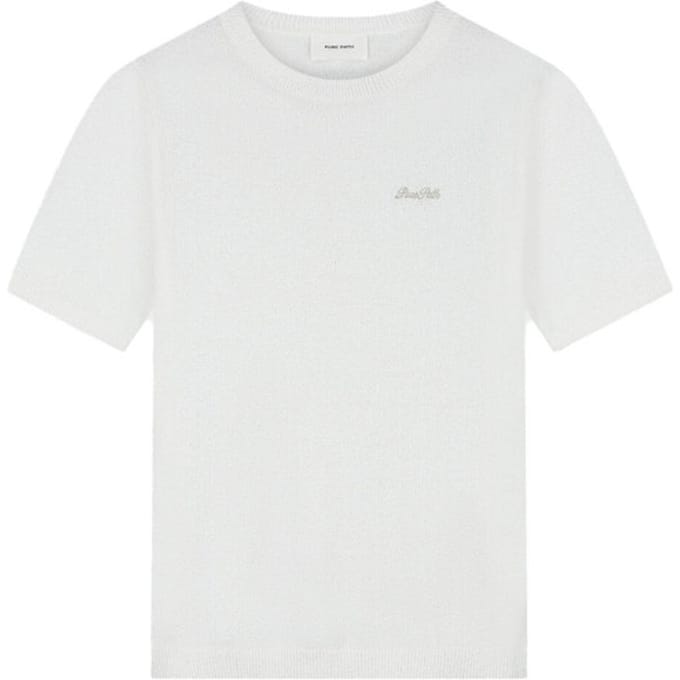 Pure Path Knitted T-Shirt Bouclé Offwhite (26010819 - 45)