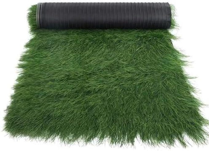 Kunstrietgras Rol - Synthetisch Dak - Tuindecoratie - Waterdicht Vuurvast - 1 Meter Breed - Groen