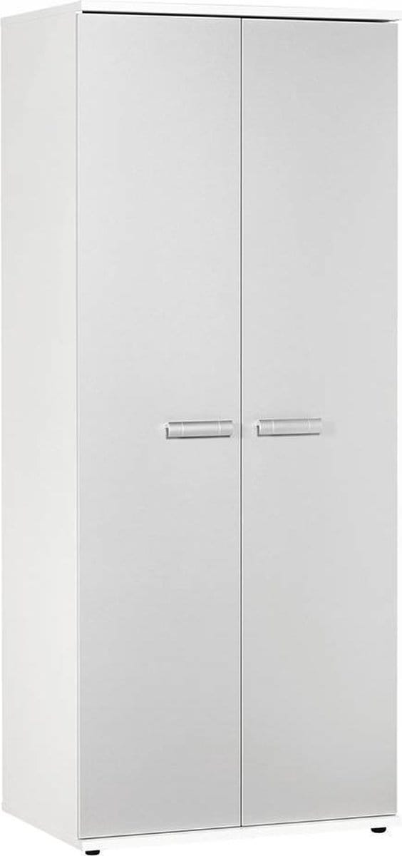 Kledingkast 2 Deurs - 200 x 82 x 58cm - Aluminium - Effen