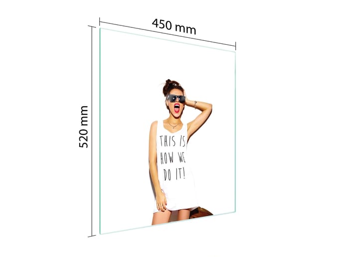 TMK ArtDeko - Snijplank - 45x52 cm - Glas - Vrouw