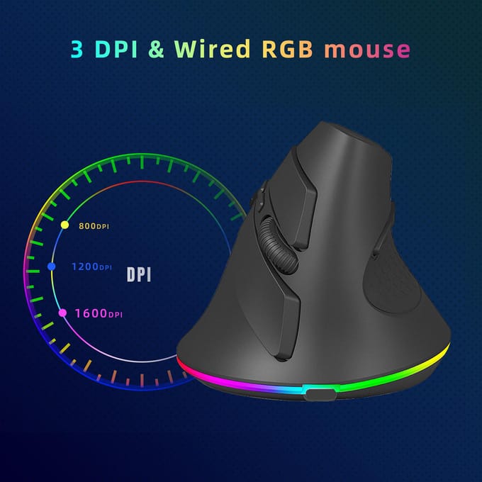 Draadloze Dual-mode Muis  2.4GBT5.1  Computermuis  Gaming Muis  Ergonomisch  Stil  Windows zwart