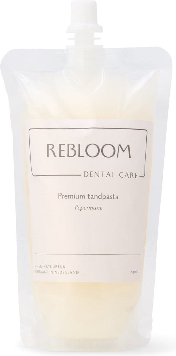 ReBloom Care Premium Tandpasta Refill - Pepermunt - 240 ML/4tubes