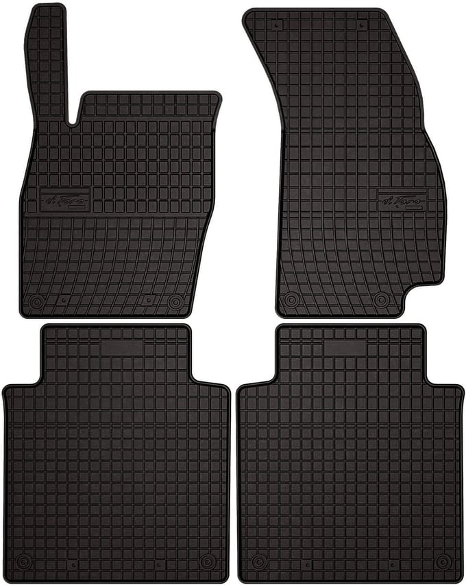 Wielganizator SolidPRO Serie - Audi A8 D5 LONG - Rubber Automatten - Zwarte - Perfecte Pasvorm