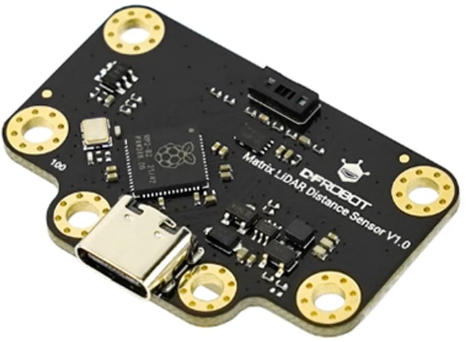 DFRobot SEN0628 – 8×8 ToF 3D Afstandssensor – I2C/UART – 3,5 m Bereik – 60° FOV