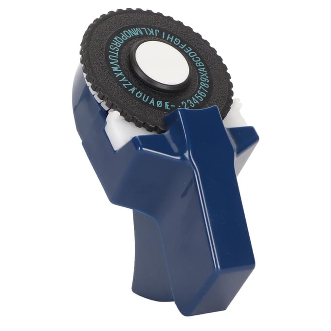 Embossing Label Maker Inktloos Eenvoudige bediening Ergonomisch ontwerp Draagbare labelmaker met donkerblauwe kleur
