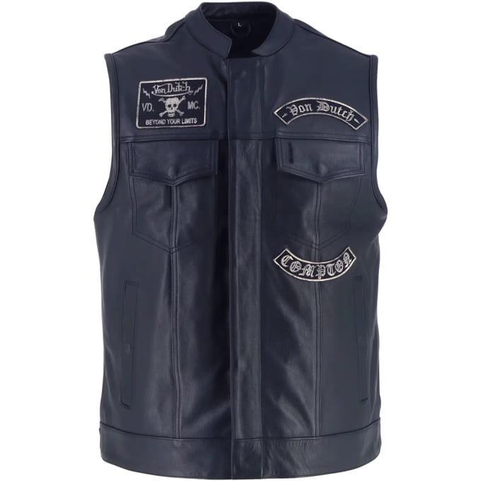 Leren motorvest Von Dutch Apache