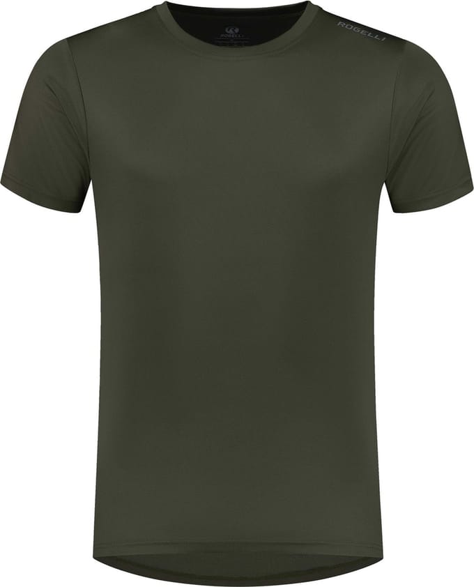 Rogelli Promo Heren Hardloopshirt - Korte mouw - Groen