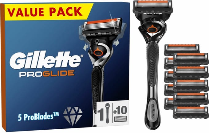 Gillette ProGlide - 1 Handvat + 10 Scheermesjes - Brievenbusverpakking
