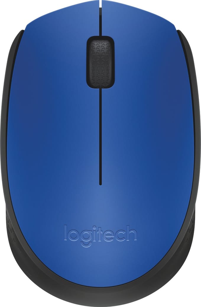 Logitech M171 - Draadloze Muis - Geschikt voor PC/Mac - Inclusief USB Mini Receiver - Blauw