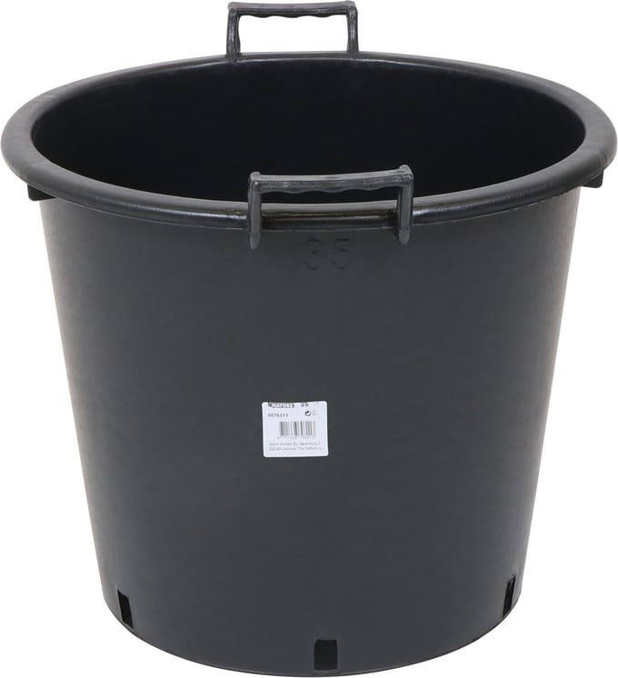 Nature Bloempot Ritzi - Kunststof - Zwart - Diam.44xh37cm