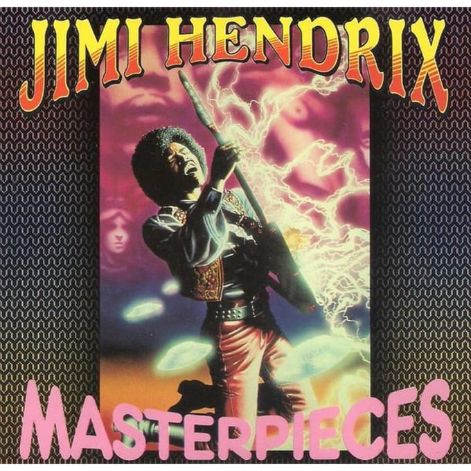 CD JIMI HENDRIX - Masterpieces PULS008 Pulsar 1990 Europa Rock Gebruikt beige