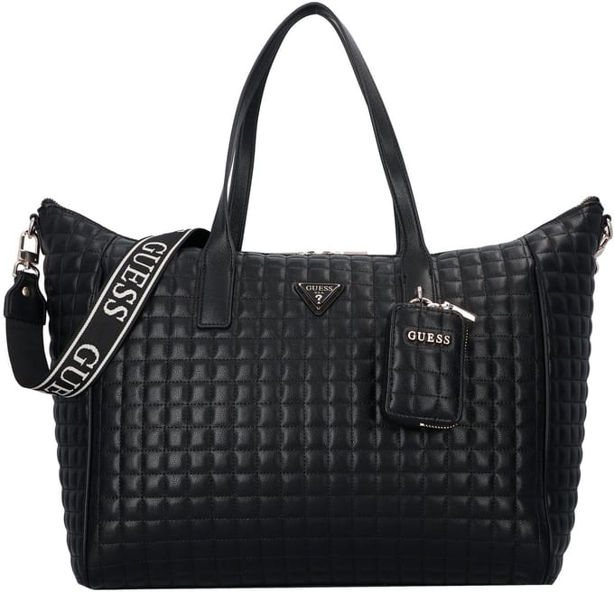 GUESS schoudertas Nadira Carry On Tote Black zwart